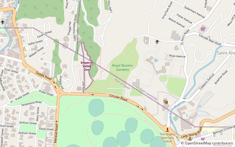 Royal Botanic Gardens location map