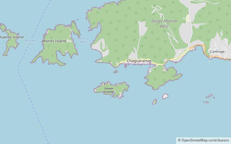 Isla Gasparillo location map