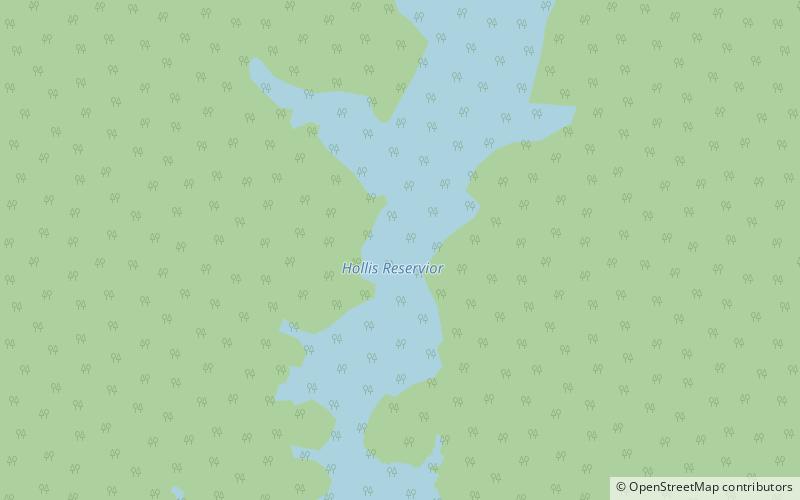 Hollis Reservoir location map