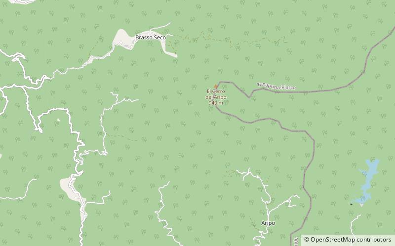 el cerro del aripo trinidad location map