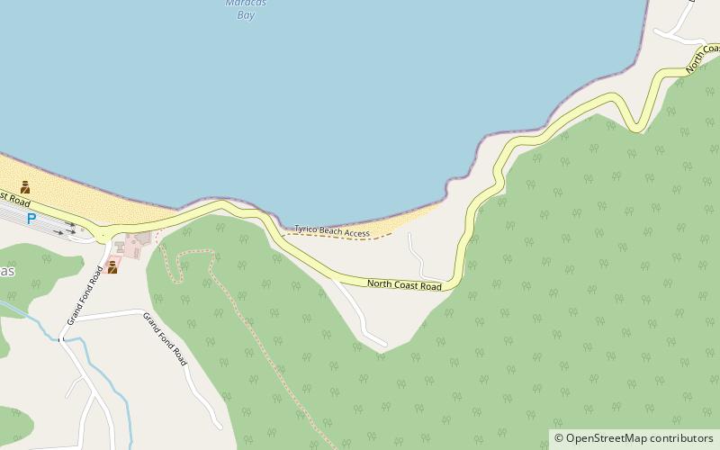tyrico beach trinidad location map