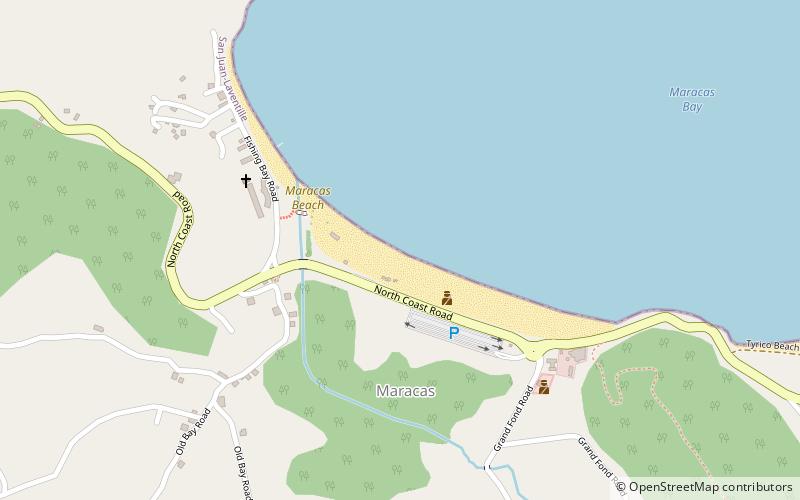 maracas beach puerto espana location map