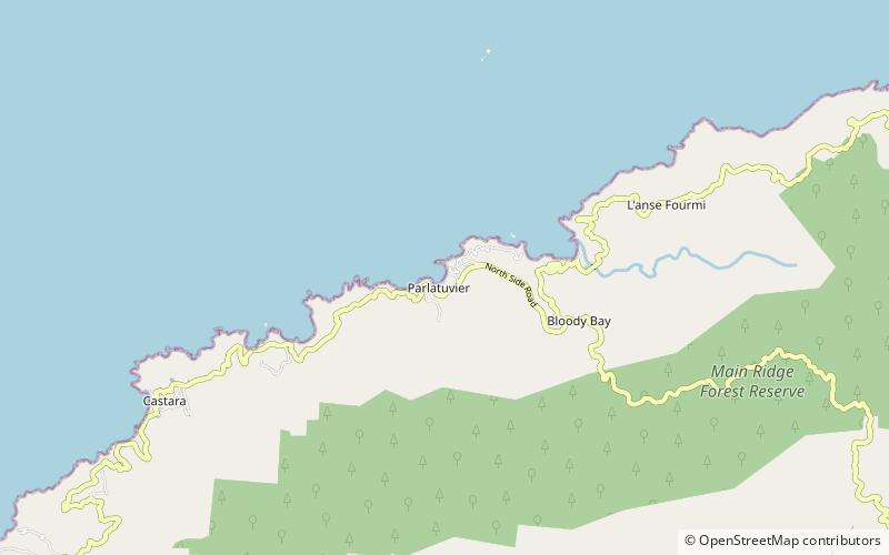 Parlatuvier Bay location map