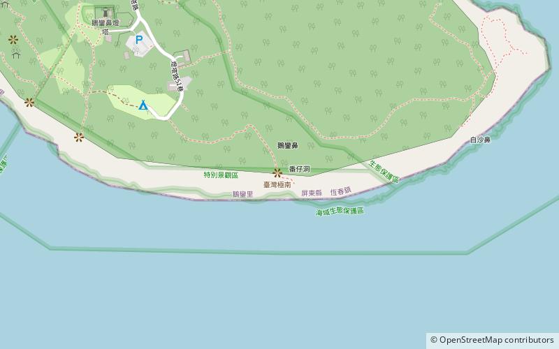 the most southern point of taiwan kenting national park location map