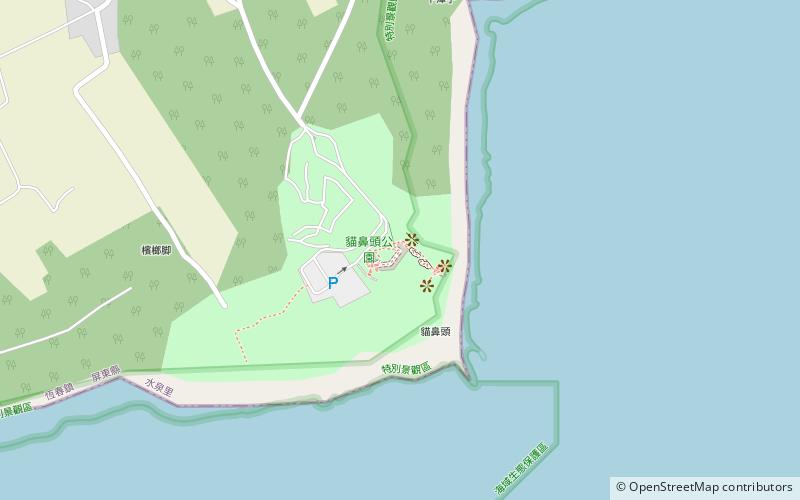 maobitou park park narodowy kenting location map