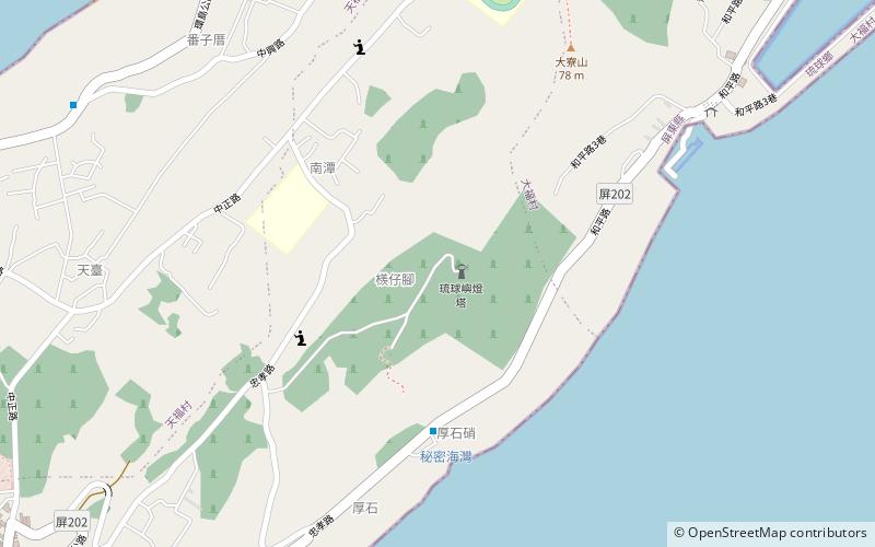 Liuchiu Yu Lighthouse location map