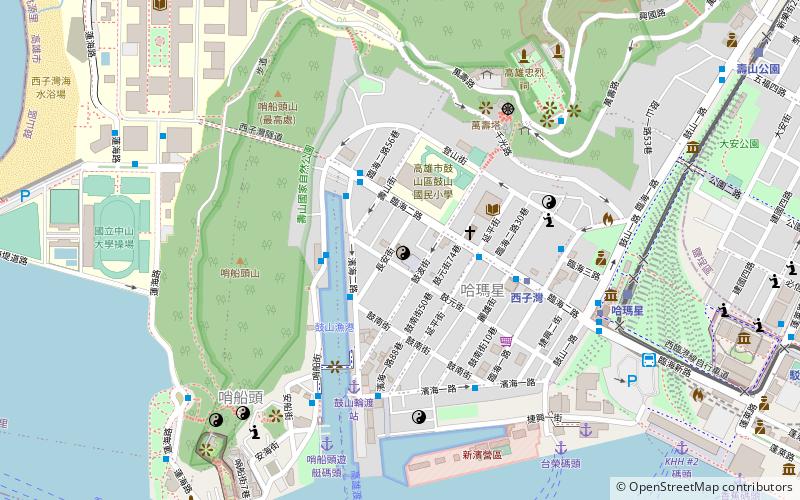Gushan Daitian Temple location map