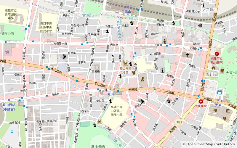 Zhonghua Street Night Market location map