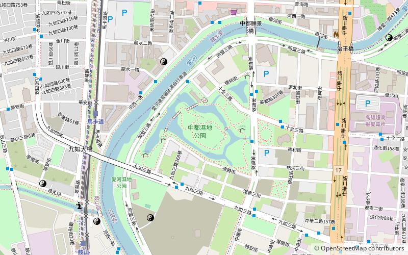 Jhongdou Wetlands Park location map