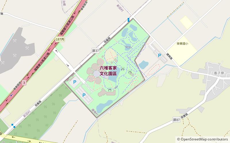 Liudui Hakka Cultural Park location map