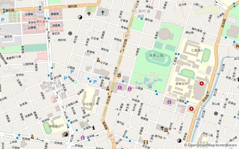 Ping dong mei shu guan location map