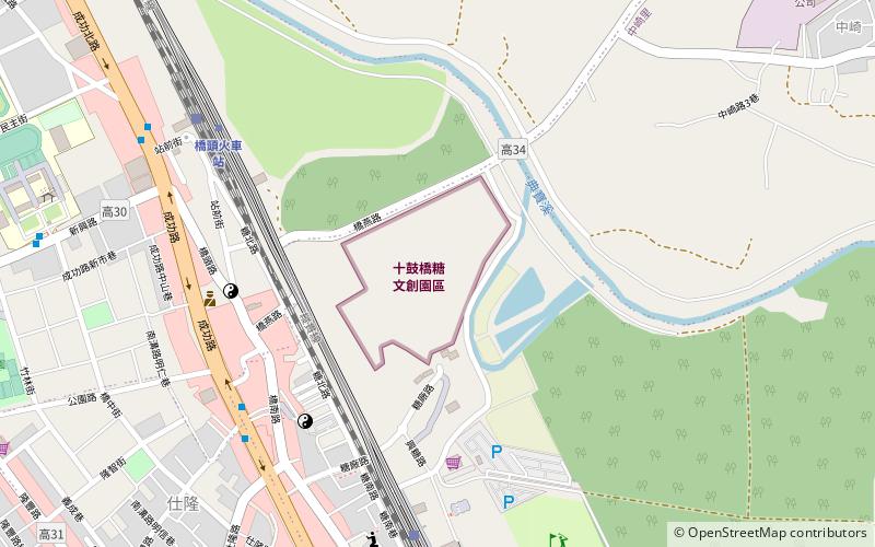 shi gu qiao tang wen chuang yuan qu kaohsiung location map