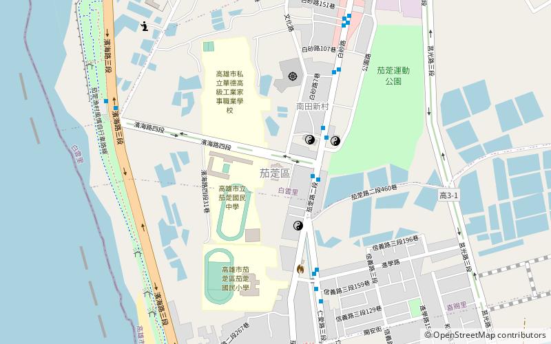 qieding tainan location map