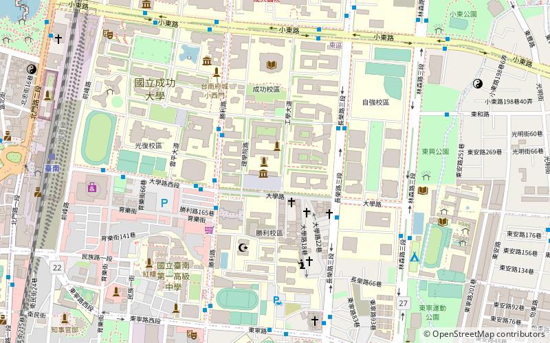National Cheng Kung University Museum location map