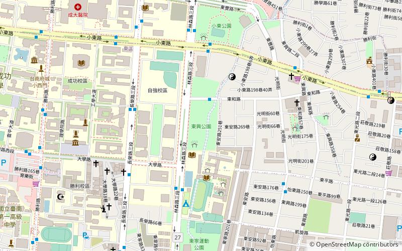 dong xing gong yuan tainan location map