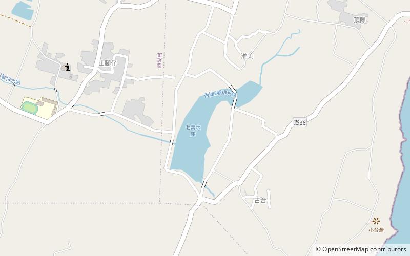 Qimei Reservoir location map