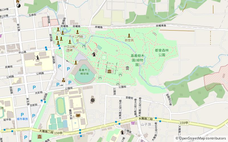 jia yi shi shi ji zi liao guan chiayi location map