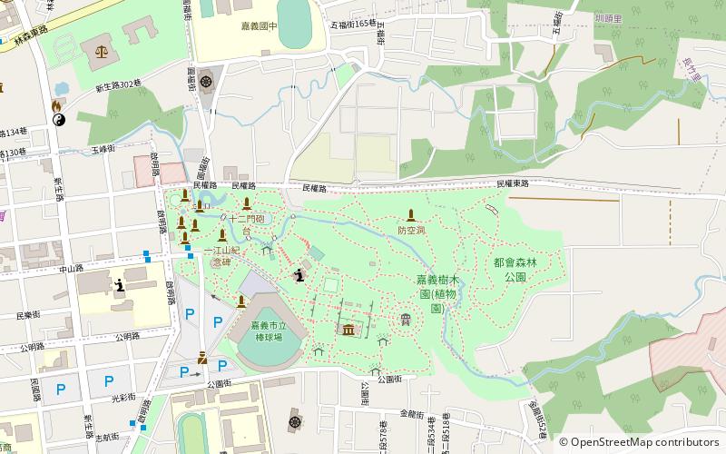 Chiayi Botanical Garden location map
