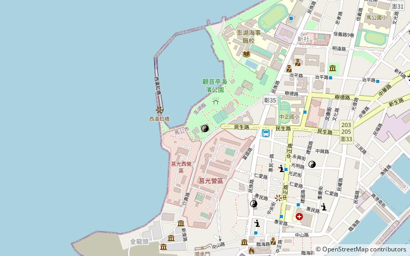 Penghu Guanyin Temple location map
