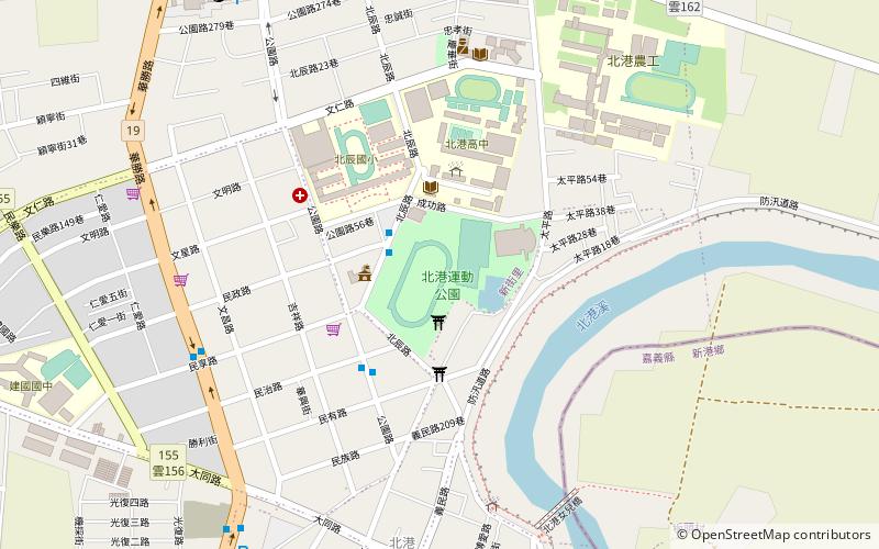bei gang yun dong gong yuan beigang location map