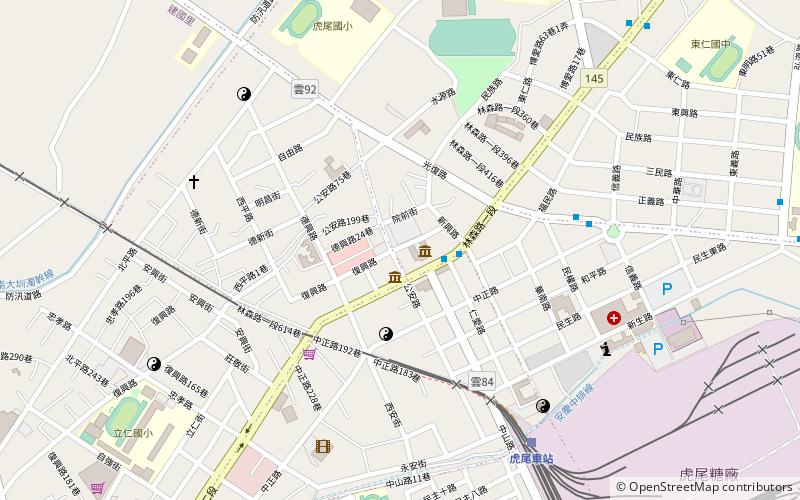 Yun lin bu dai xi guan location map