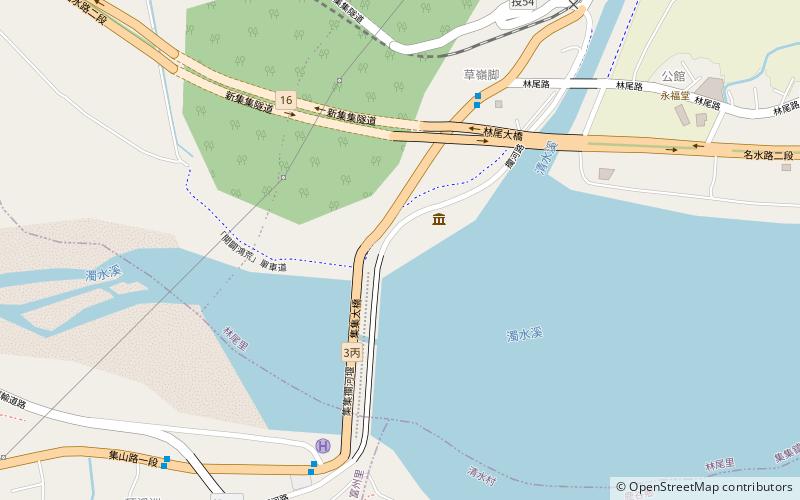Jiji Weir location map