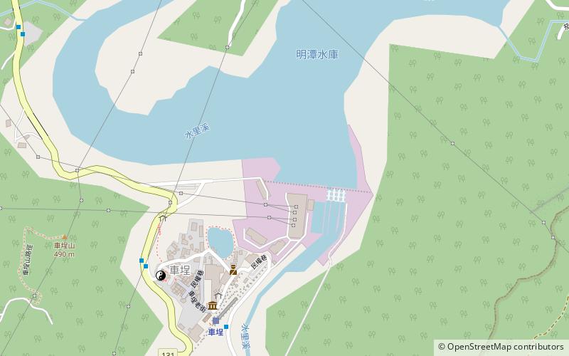 Mingtan Dam location map
