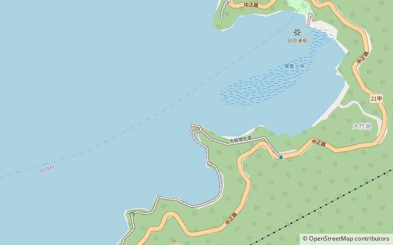 jiu wa die xiang sun moon lake location map