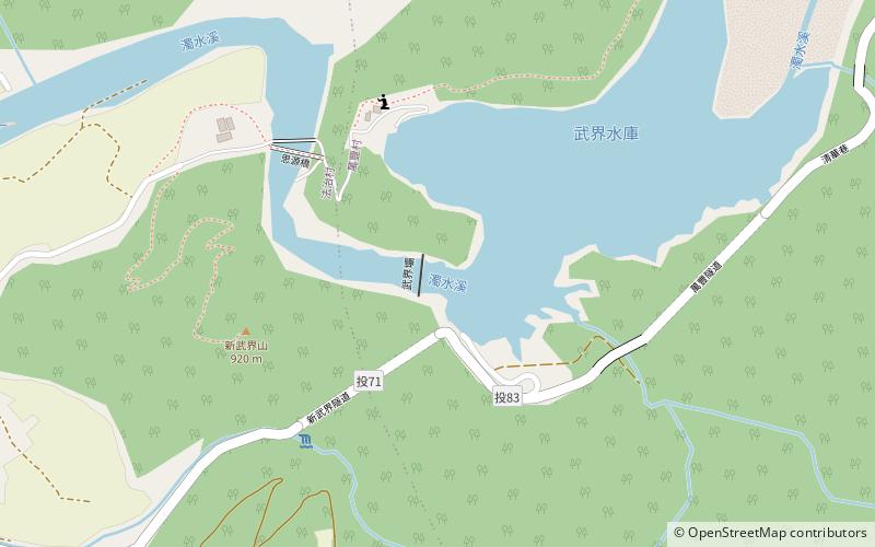 Wujie Dam location map