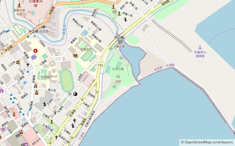 beibin seashore park hualien location map