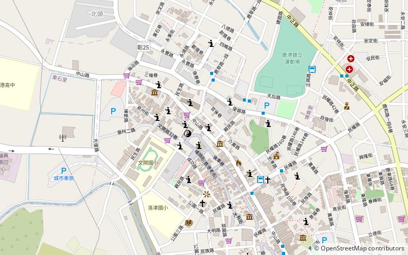 Lu gang cheng huang miao location map