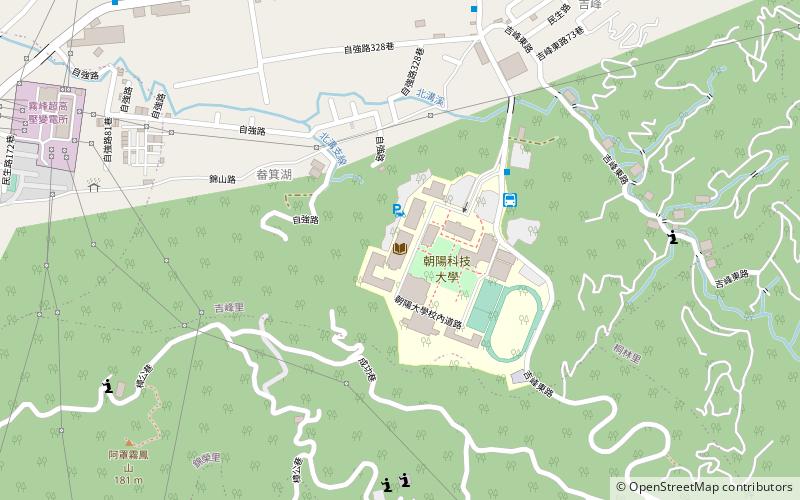 Poding Memorial Library location map