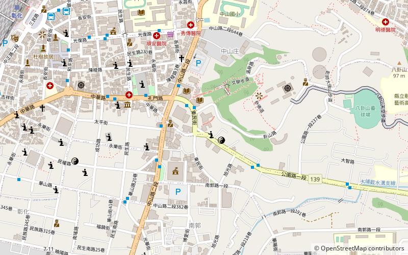 Changhua Wude Hall location map