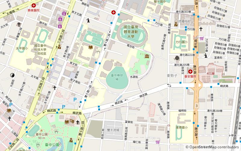 Taichung Baseball Field location map