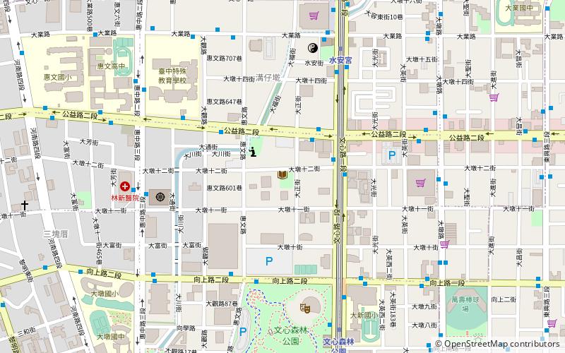 Tai zhong shi li tu shu guan nan tun fen guan location map