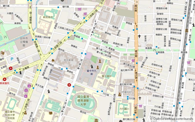 Taichung Martyrs' Shrine location map