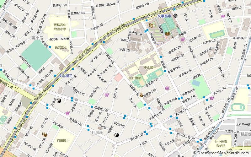 Zhong yi shi chang location map