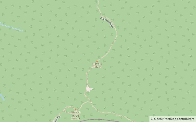 baigu mountain location map