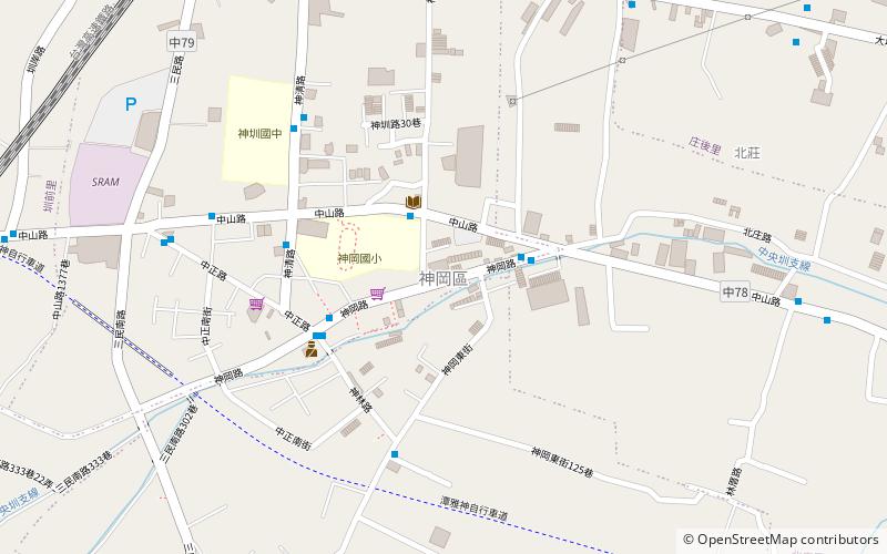 Shengang District location map