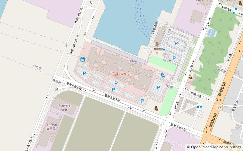 Mitsui Outlet Park Taichung Port location map