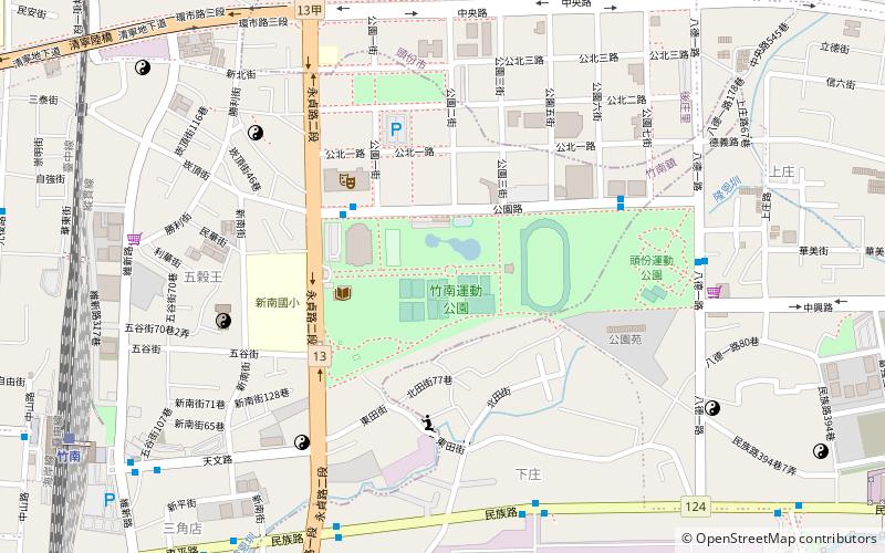 zhu nan yun dong gong yuan zhunan location map