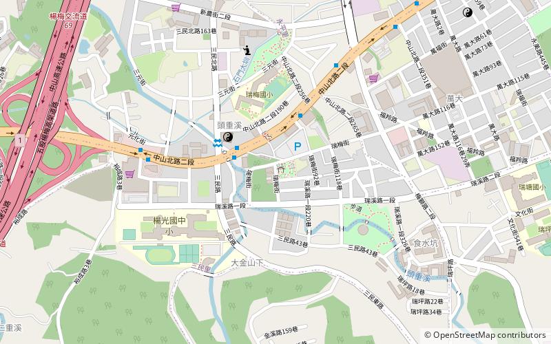 rui xi gong yuan yangmei district location map