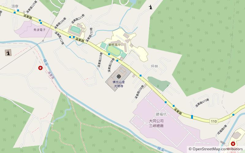 Fu guang shan jin guang ming si location map