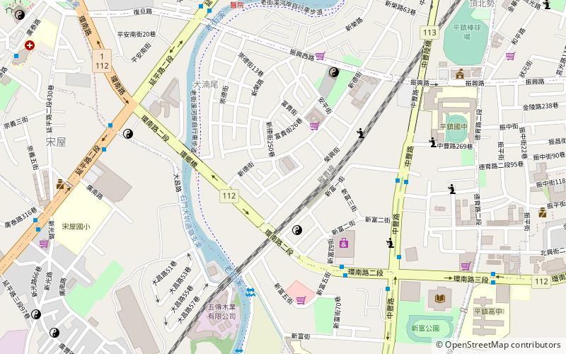 Pingzhen location map
