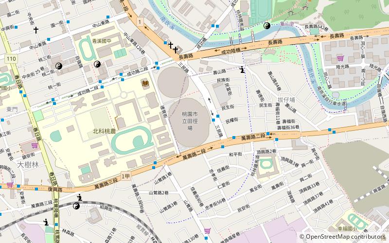 Taoyuan City Stadium location map