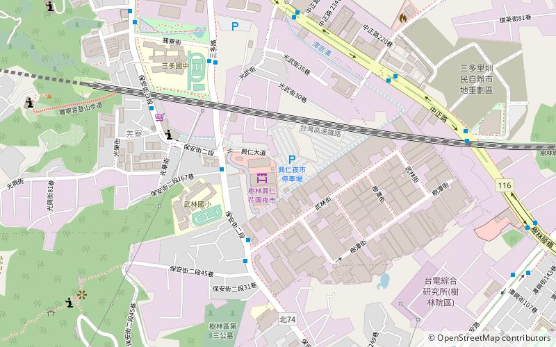 shu lin xing ren hua yuan ye shi new taipei city location map