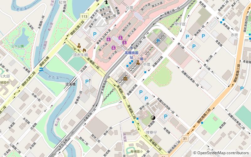 taiwan high speed rail museum district de taoyuan location map