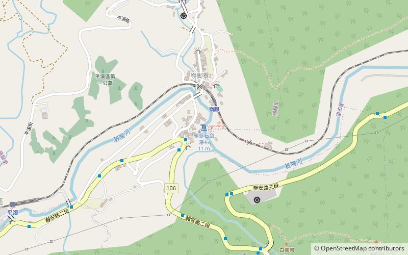 Lingjiao Waterfall location map