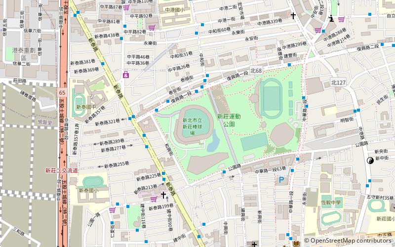 Xinzhuang Baseball Stadium location map