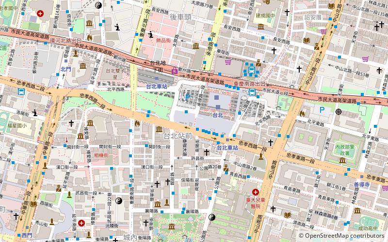 Taipei Station Underground Mall location map
